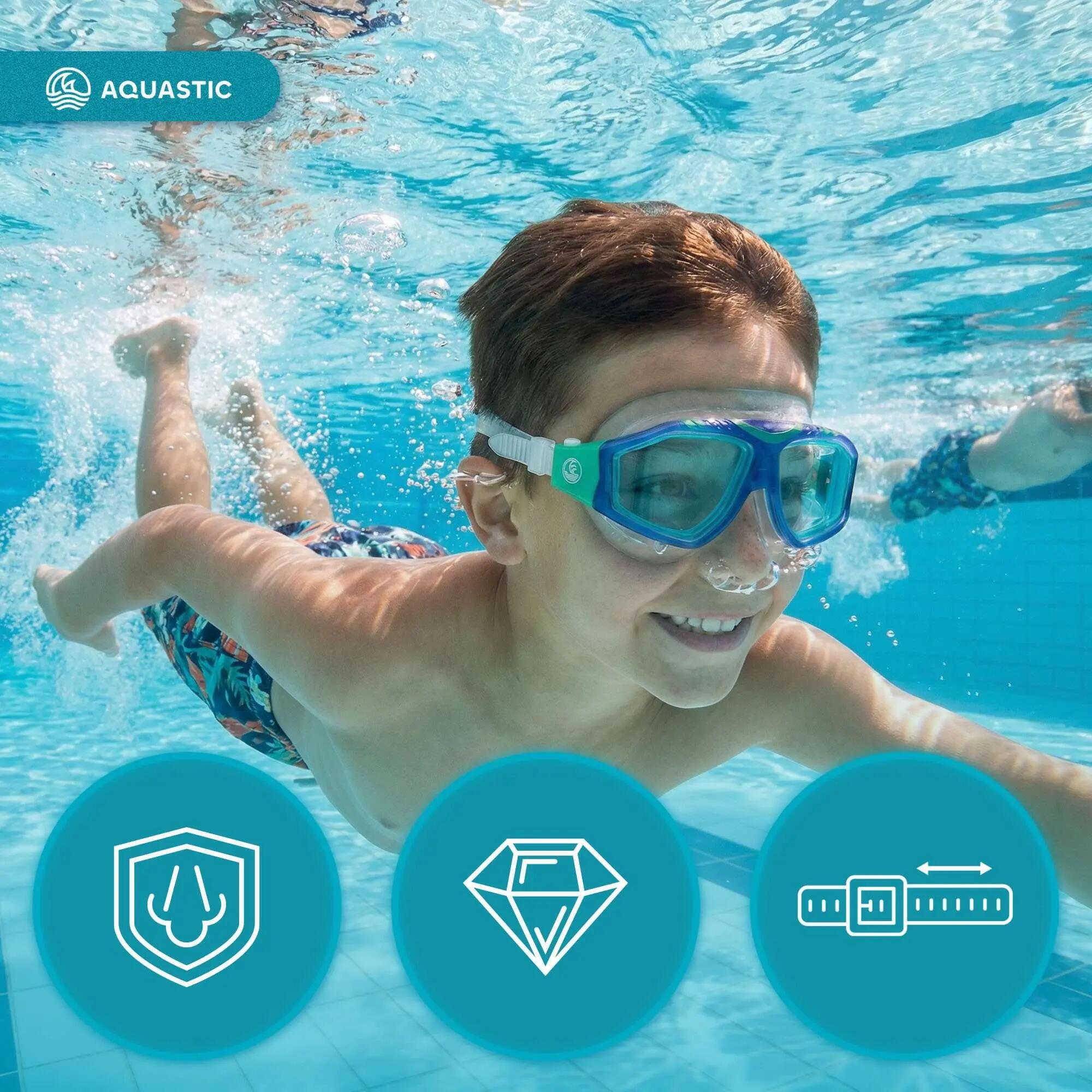 Masque de natation enfant AQUASTIC Mako Jr. 7/8