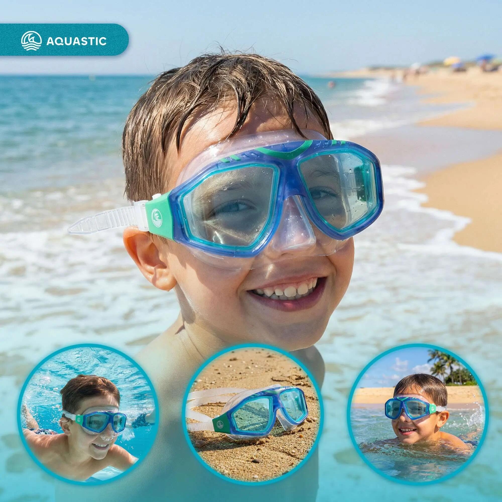 Masque de natation enfant AQUASTIC Mako Jr. 5/8