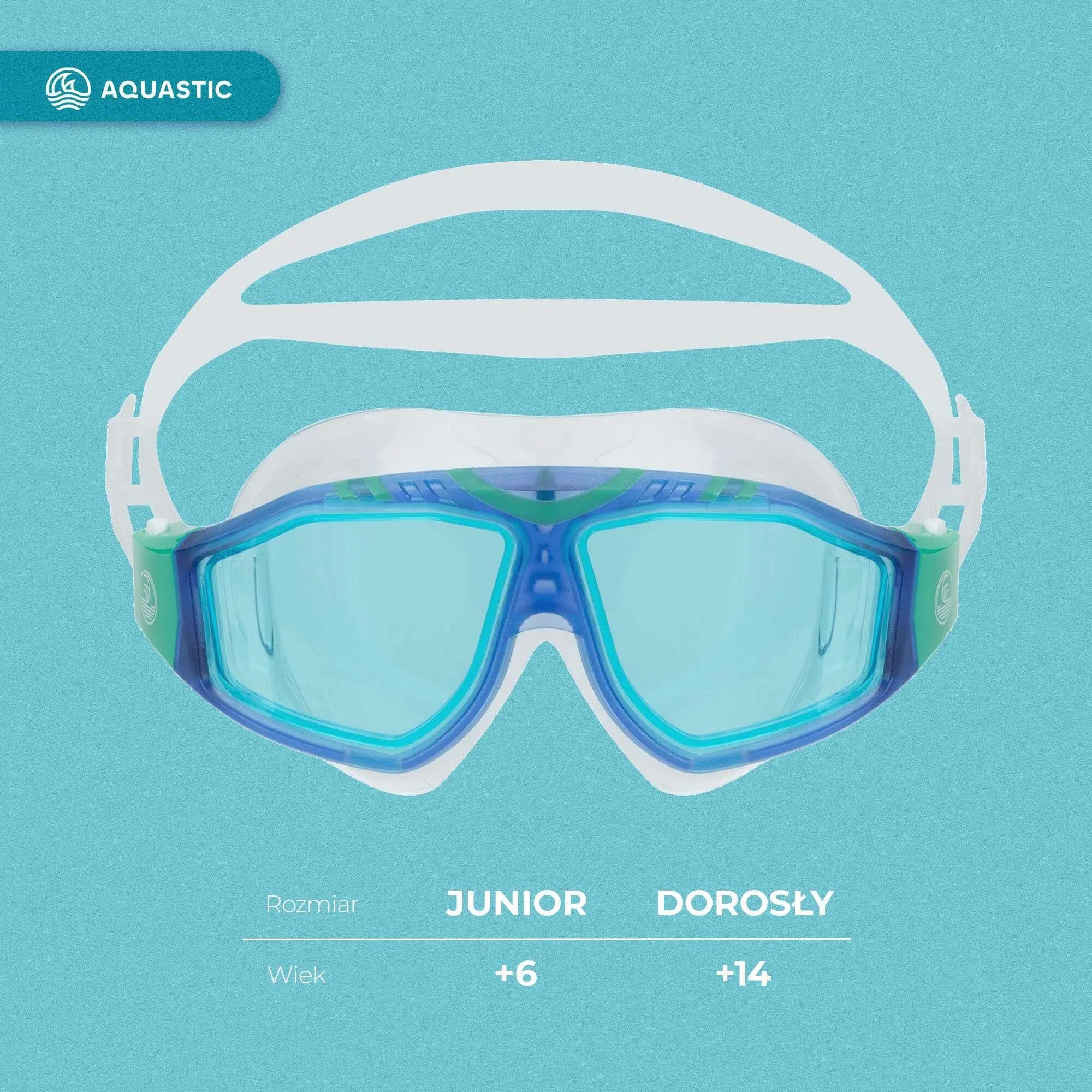 Masque de natation enfant AQUASTIC Mako Jr. 3/8