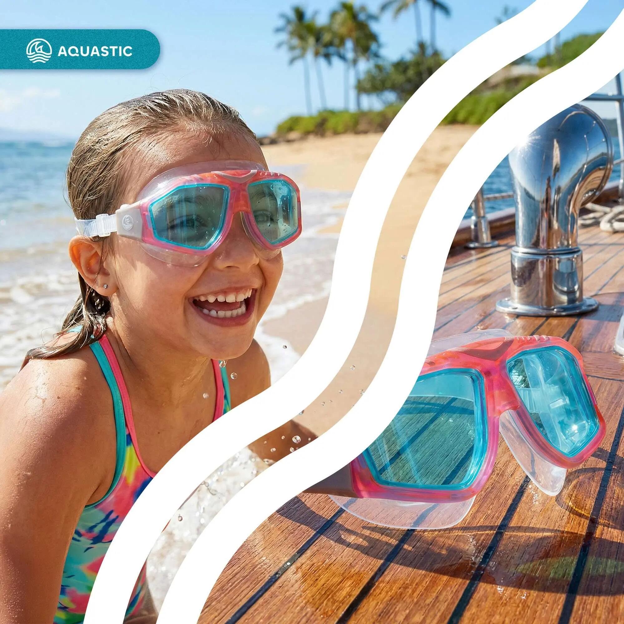 Máscara de natação infantil AQUASTIC Mako Jr. 8/8