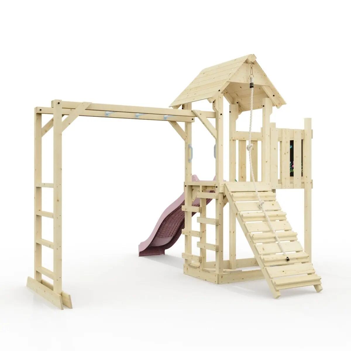 Spielturm Karlskrona in Altrosa - 357 × 352 × 274 cm 4/6