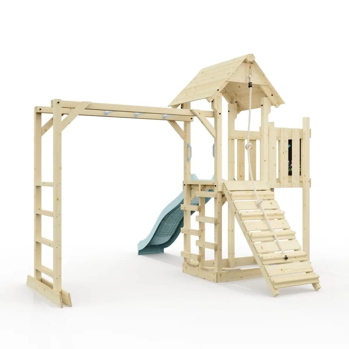 Spielturm Karlskrona in Eisblau - 357 × 352 × 274 cm 4/6