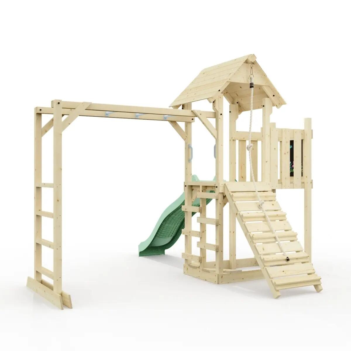 Spielturm Karlskrona in Mintgrün - 357 × 352 × 274 cm 4/6