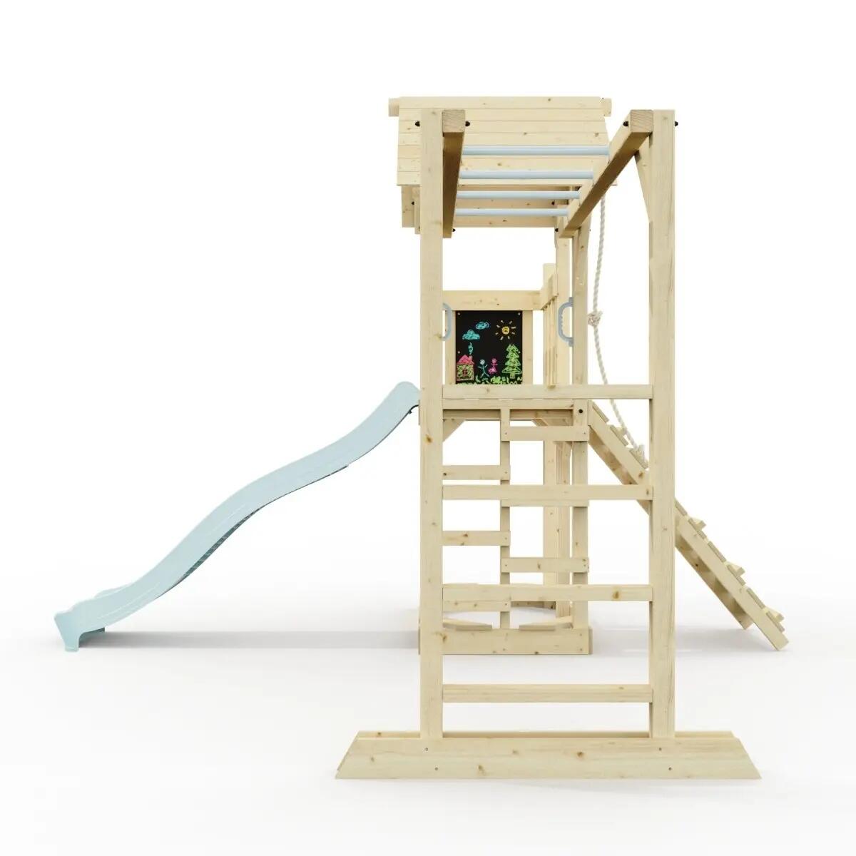 Spielturm Karlskrona in Eisblau - 357 × 352 × 274 cm 3/6