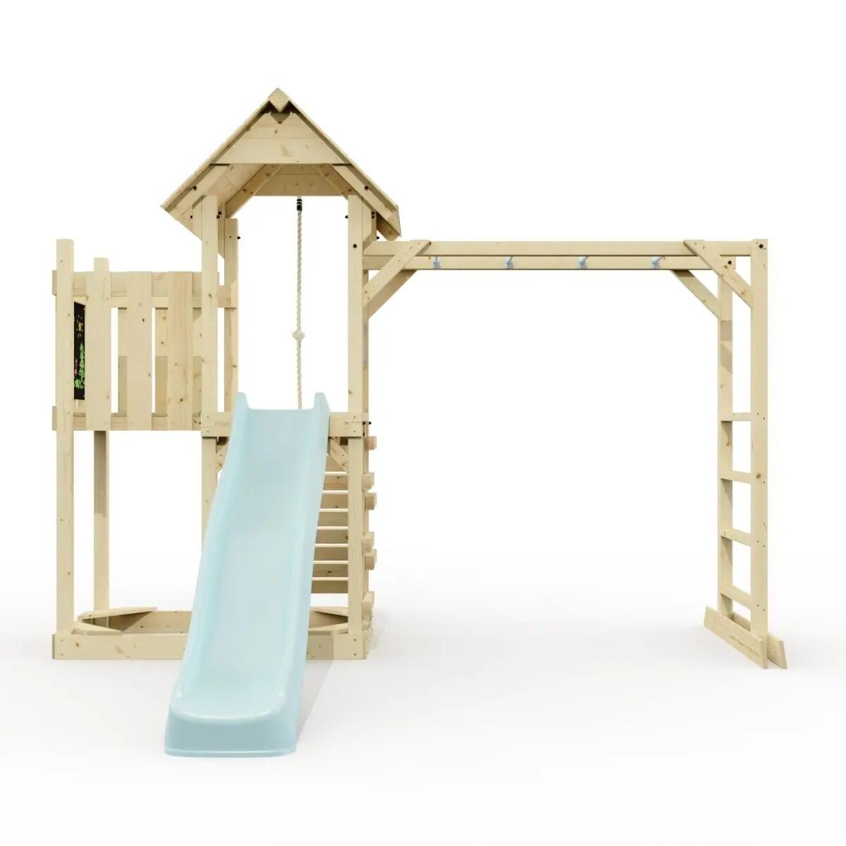 Spielturm Karlskrona in Eisblau - 357 × 352 × 274 cm 2/6