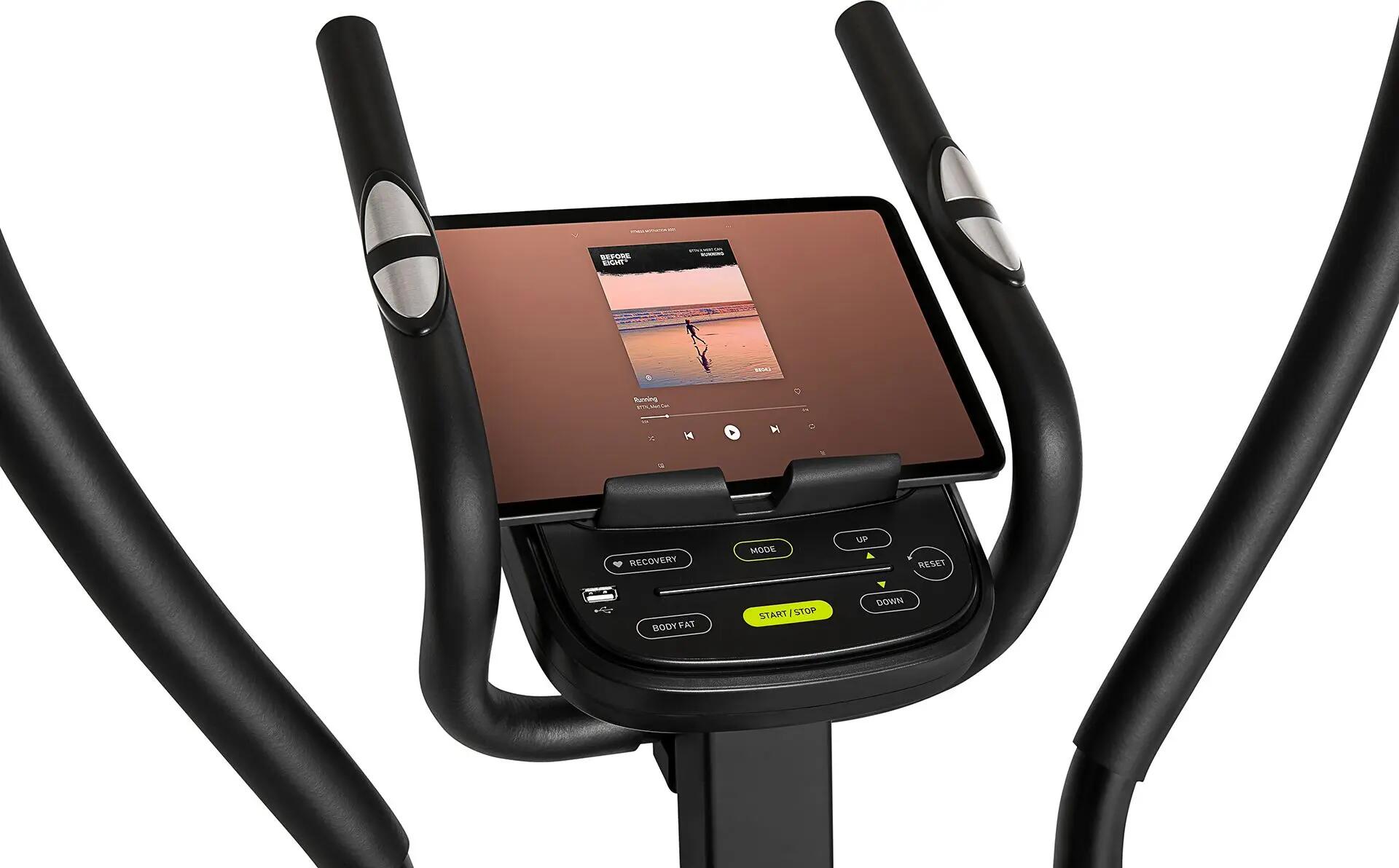 Vélo elliptique électromagnétique Zipro Heat connected et iConsole+ Kinomap 10/11