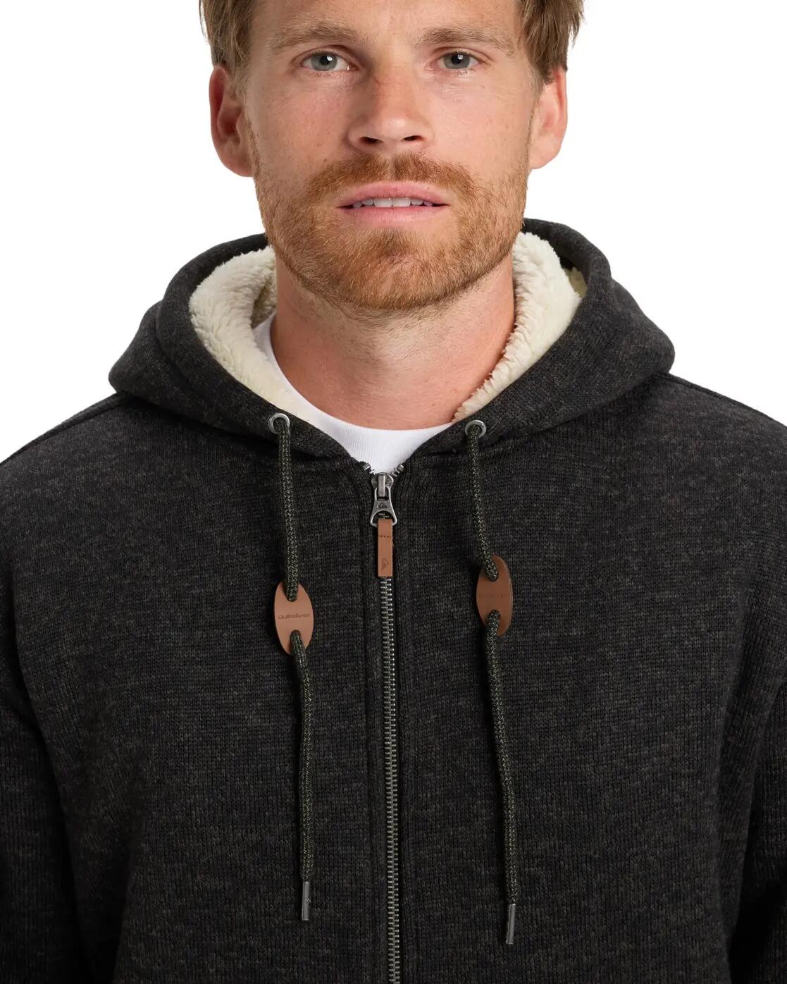 Sweat à capuche Sherpa zippé KELLER SHERPA Noir Homme 4/7