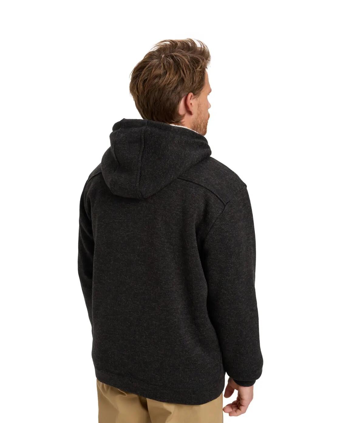 Sweat à capuche Sherpa zippé KELLER SHERPA Noir Homme 2/7