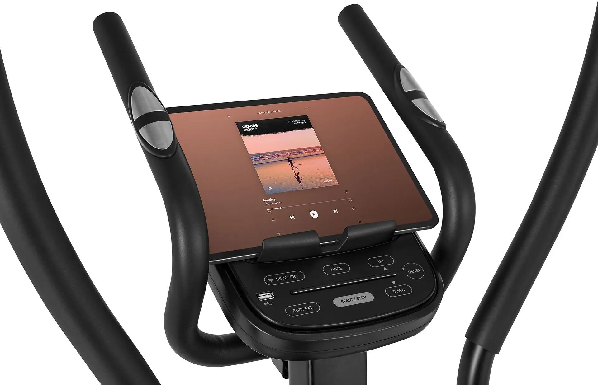 Vélo elliptique électromagnétique Zipro Heat WM connected et iConsole+ Kinomap 11/13
