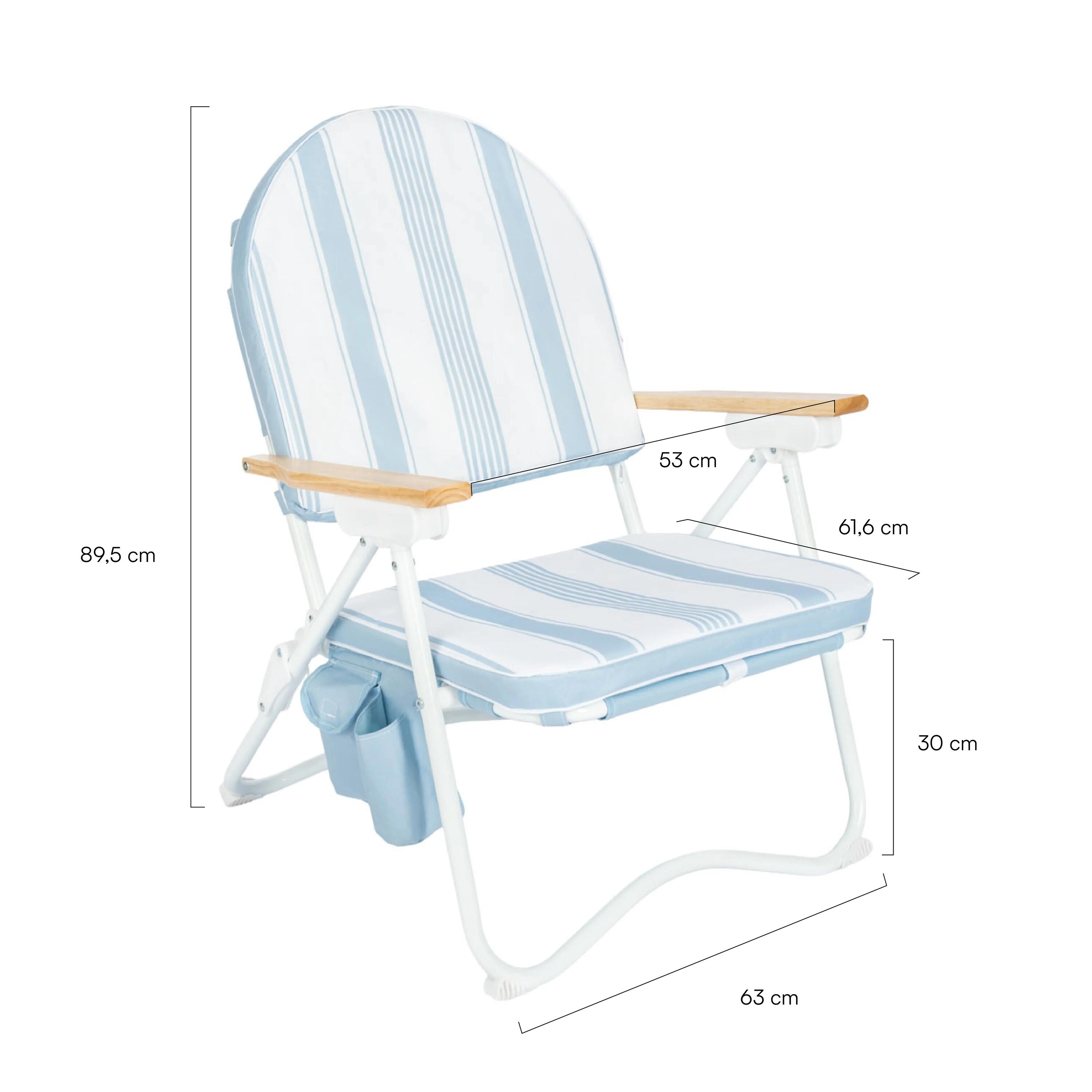 Flamingueo verstellbarer gepolsterter strandstuhl blau 8/8