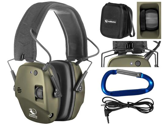 Słuchawki RealHunter Active ProSHOT BT oliwkowe