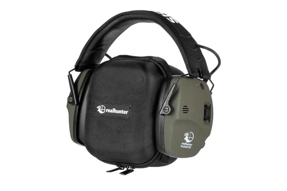 Słuchawki RealHunter Active ProSHOT BT oliwkowe 3/7