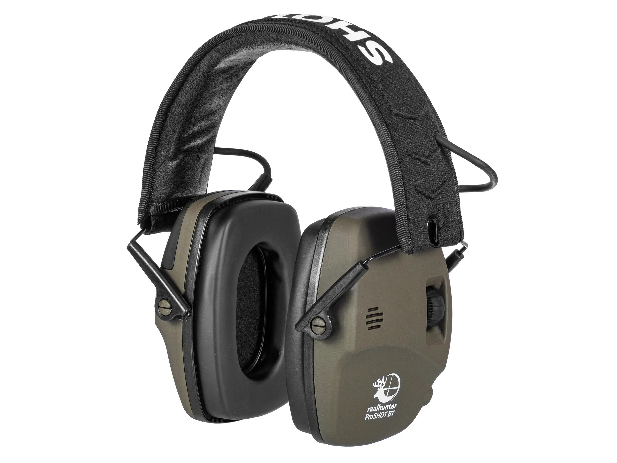 Słuchawki RealHunter Active ProSHOT BT oliwkowe 2/7