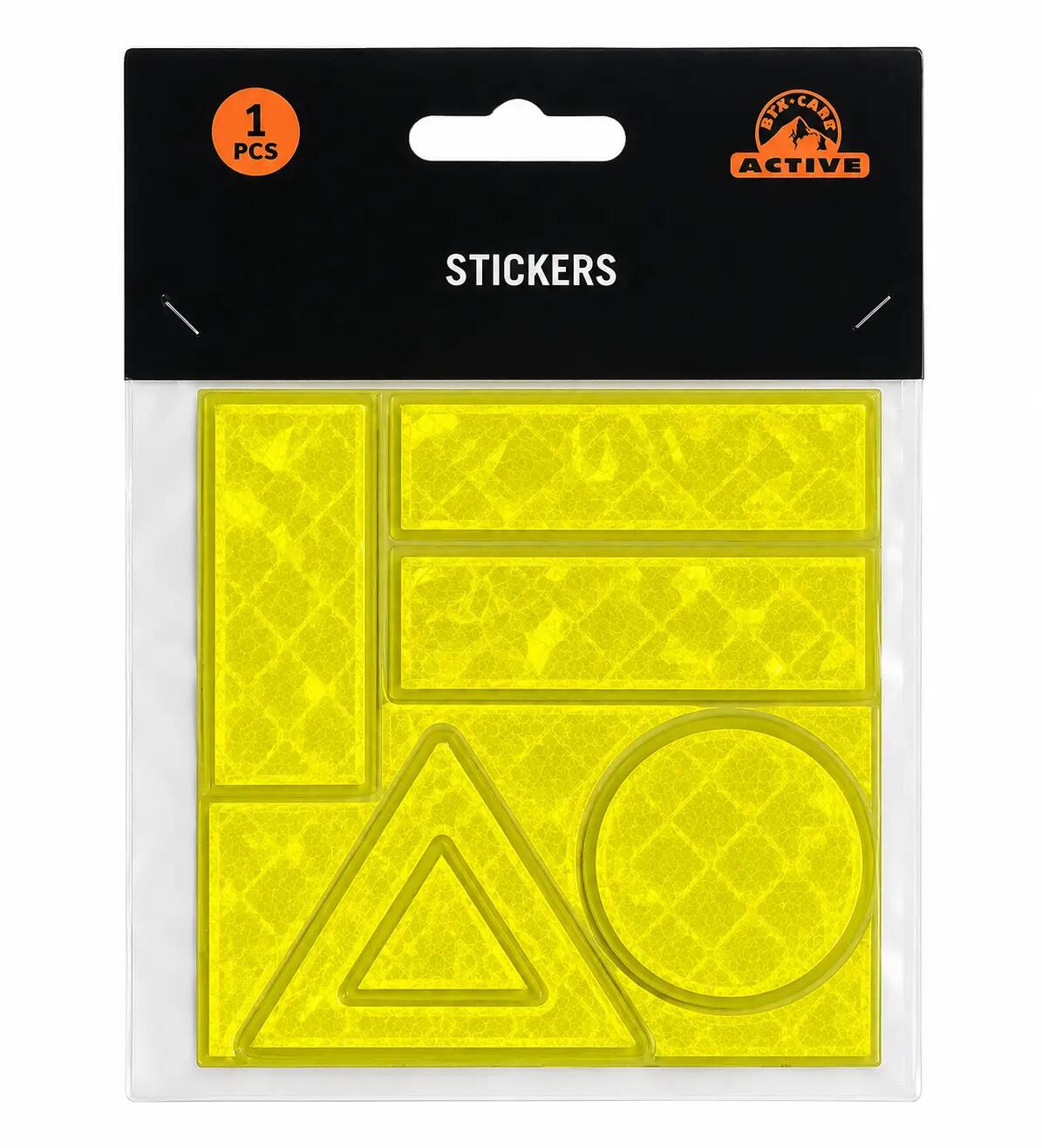 STICKERS 6 autocollants multi-supports fluo et réfléchissants 1/2