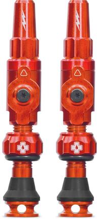 Schlauchlose Ventile Big Bore Lite 60mm Orange
