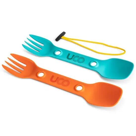 SPORK BO Couverts 3 en 1 : Cuillère/Fourchette/Couteau - Bleu/Orange