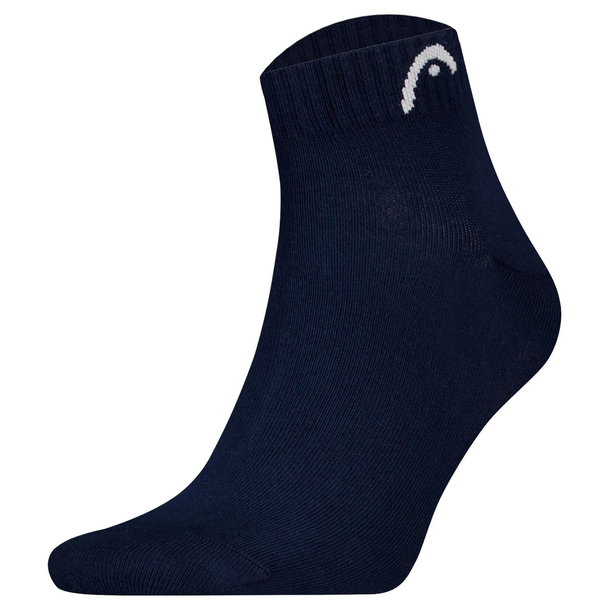 Multi-Sport Unisex 3-Pack Quartersokken Training Blauw II 3/4