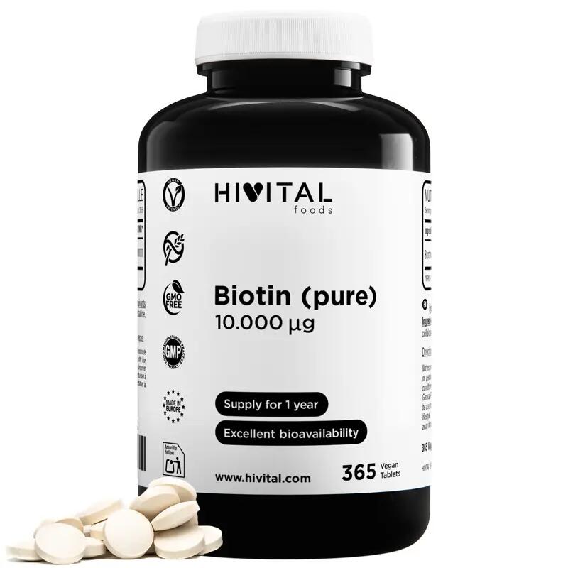 Biotin 10.000 mcg | 365 vegan tablets