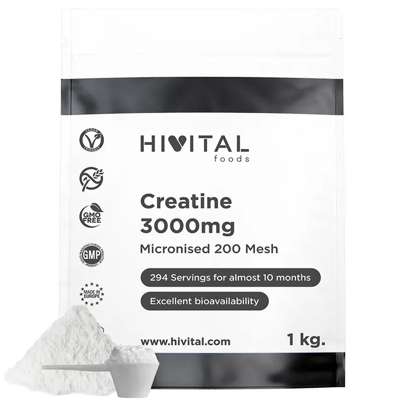 Creatine 3000 mg | 1 kg of vegan powder