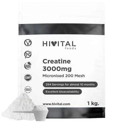 Creatine 3000 mg | 1 kg veganistisch poeder