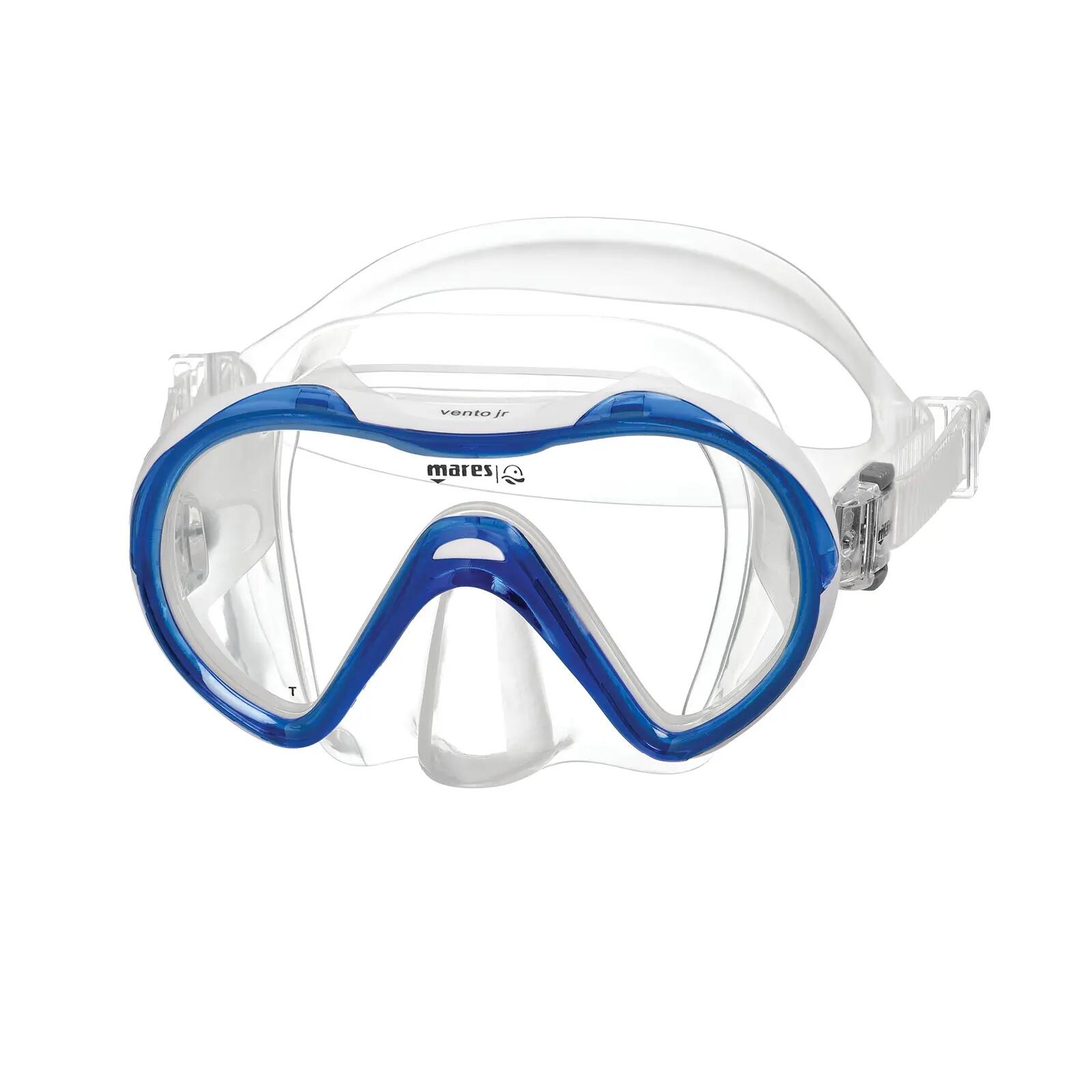 Masque Vento Junior Snorkeling Enfant Verre Unique Grand Angle 3/3