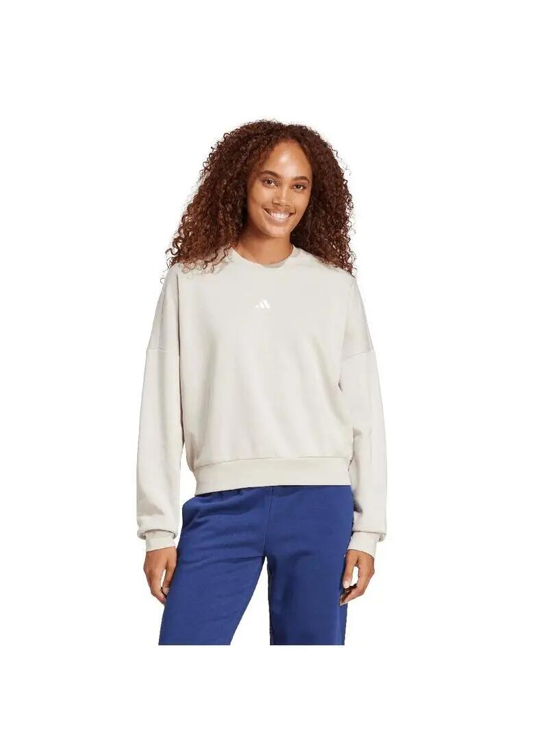 Camisolas de lã polar para mulheres Adidas Essentials Bege 2/5
