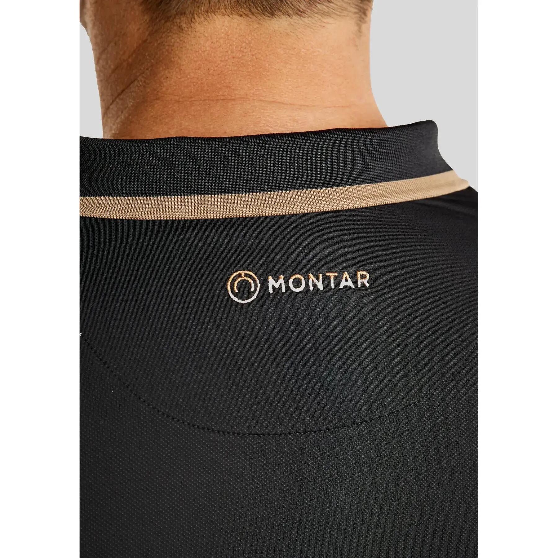 Koszulka polo do jazdy konnej Montar MoDrake Contrast Rib and Logo 5/5