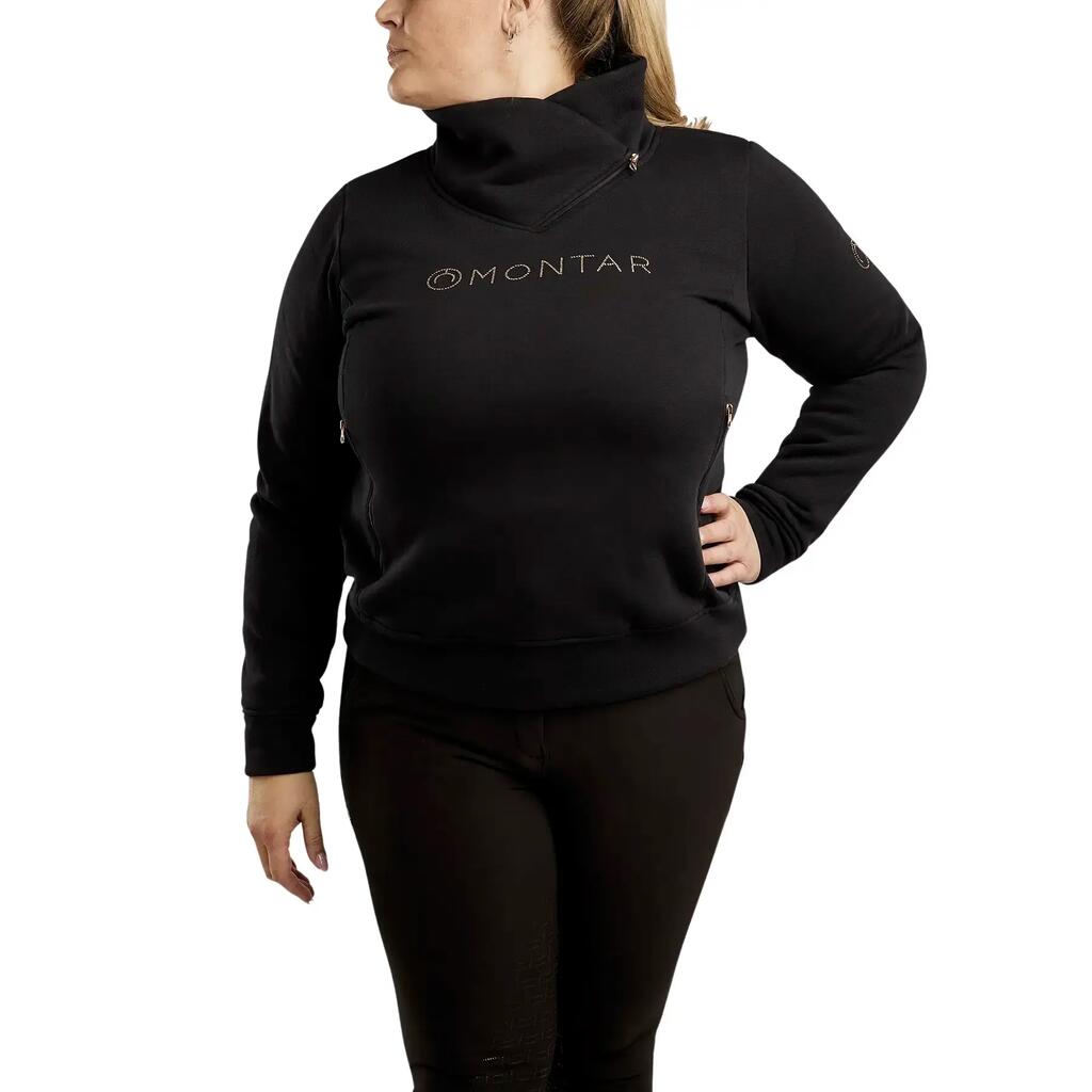 Women’s zipped high neck riding sweatshirt Montar Naja