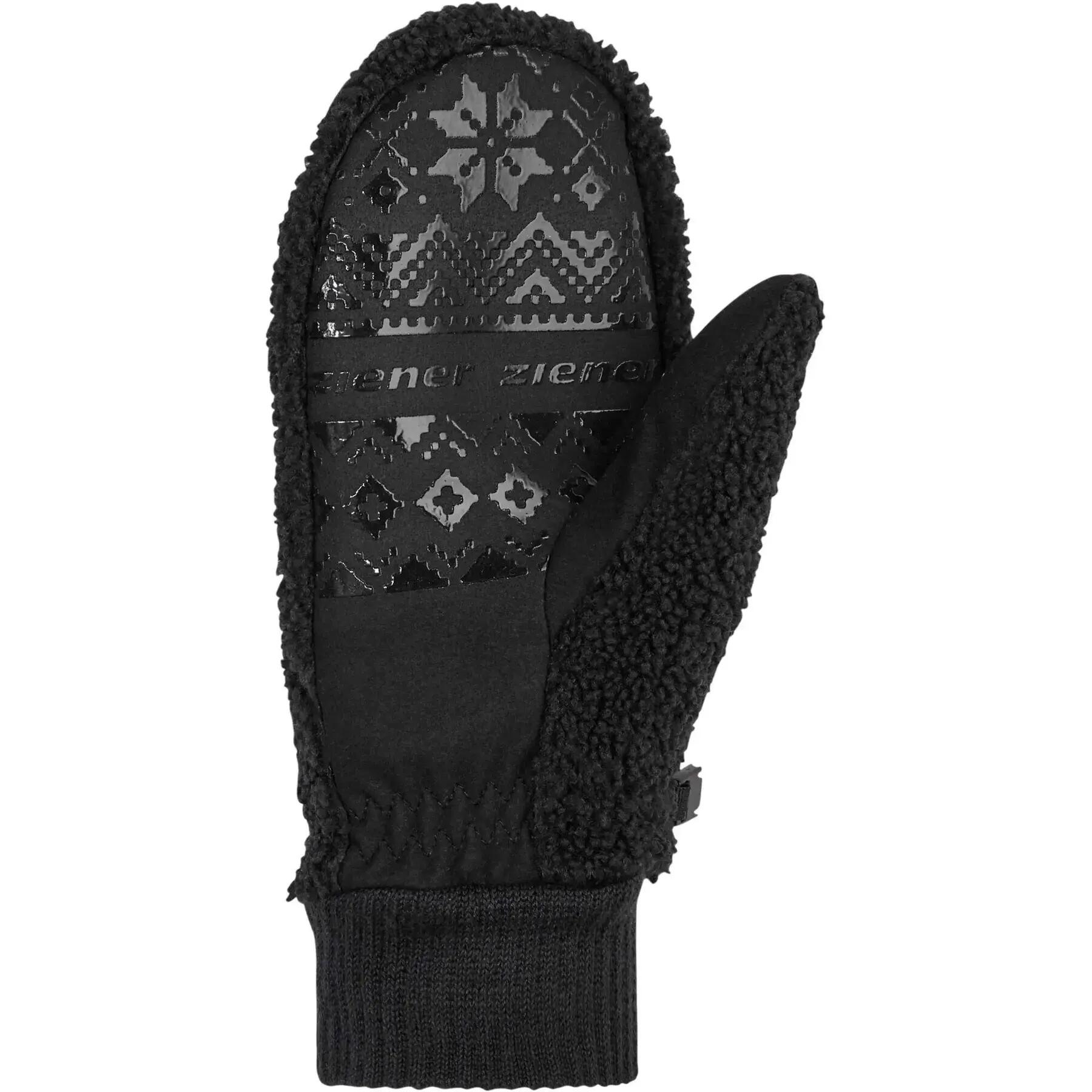Gants femme ZIENER Isherpa Mitten Lady W-Noir-M 2/3