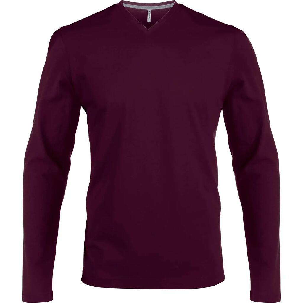 T-shirt Kariban Col V manches longues