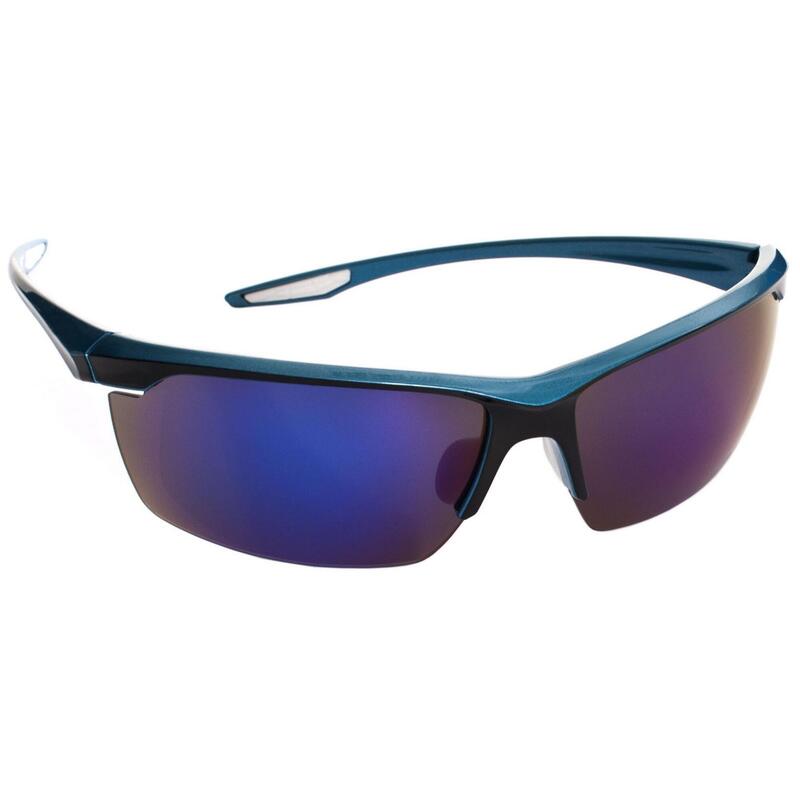 Hinter Sonnenbrille mit blauen Spiegelgläsern Unisex Blau
