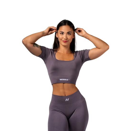 T-shirt dames Nebbia Flow Seamless Shaping