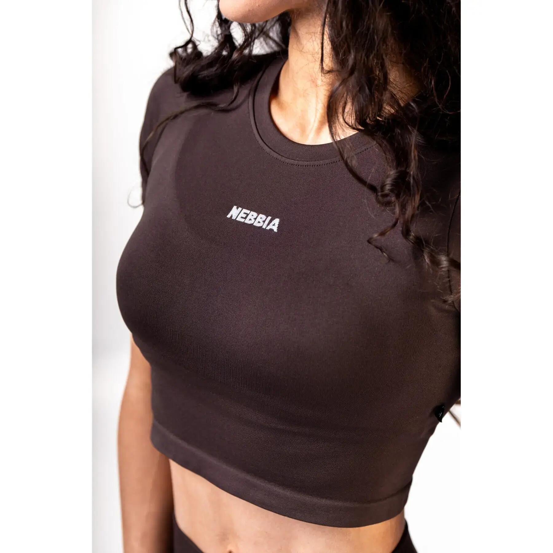 T-shirt sans couture femme Nebbia Power 3/4 crop 4/6