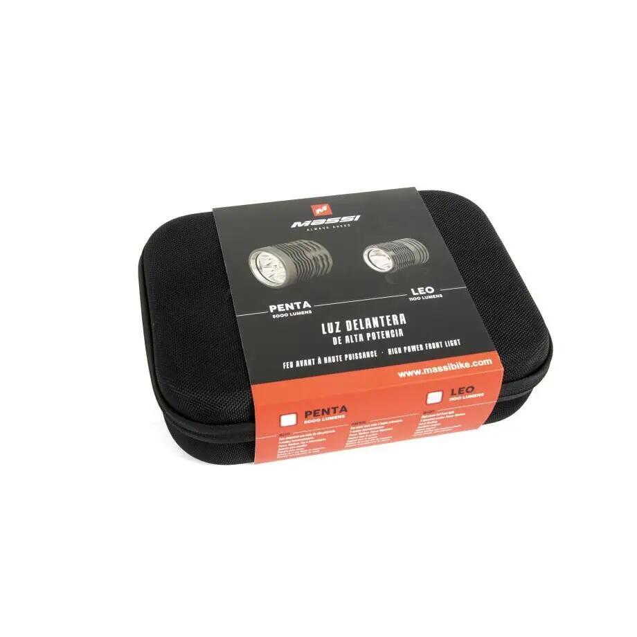 Luz delantera para bicicleta MASSI LEO 1100 lúmenes Gris 3/4