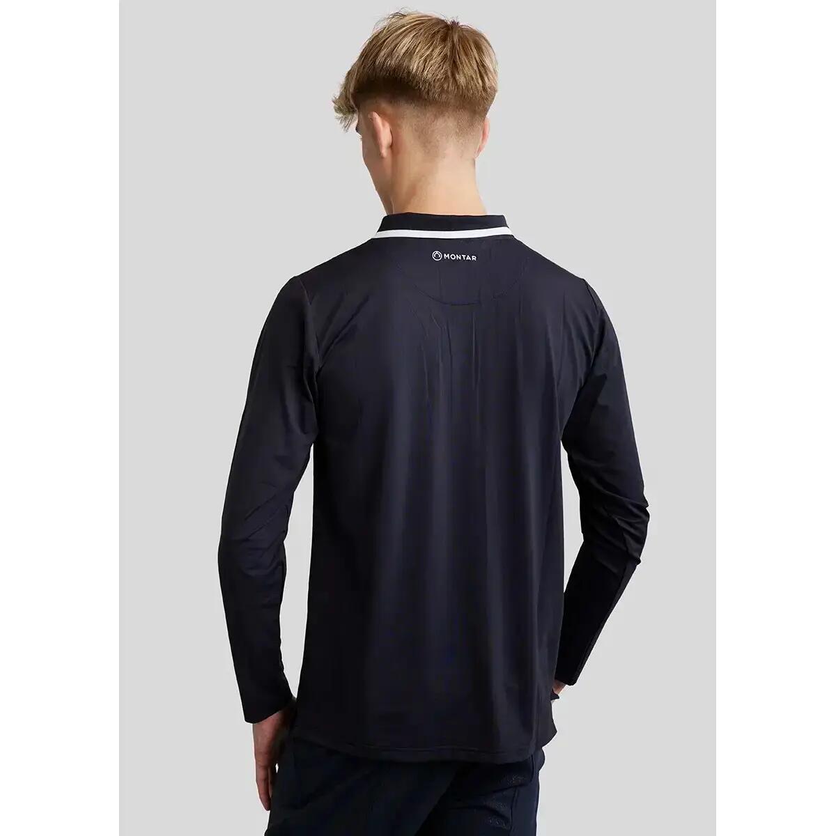 Long-sleeved riding polo shirt Montar Drake 2/5