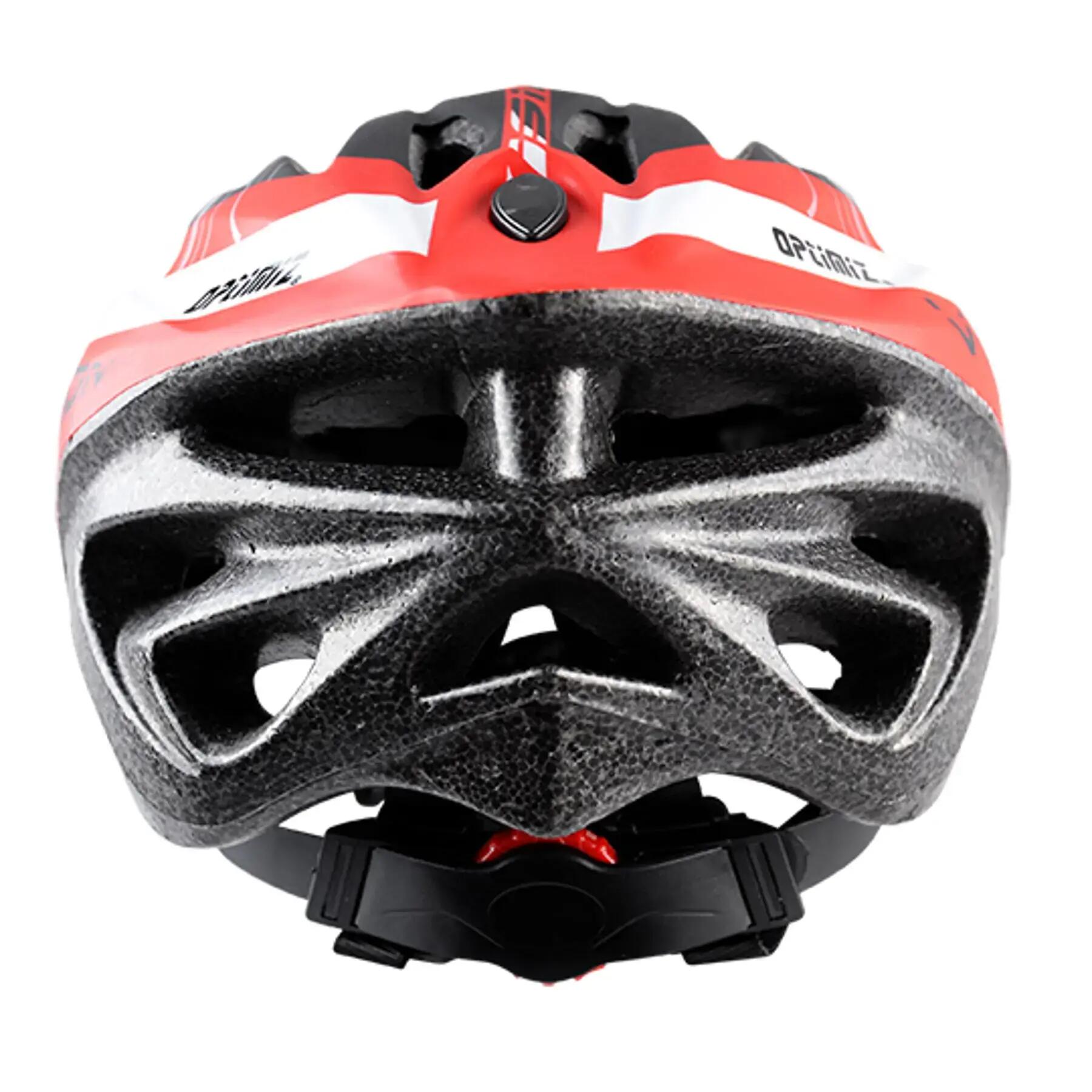Capacete de bicicleta Optimiz - Vermelho Mate 7/7
