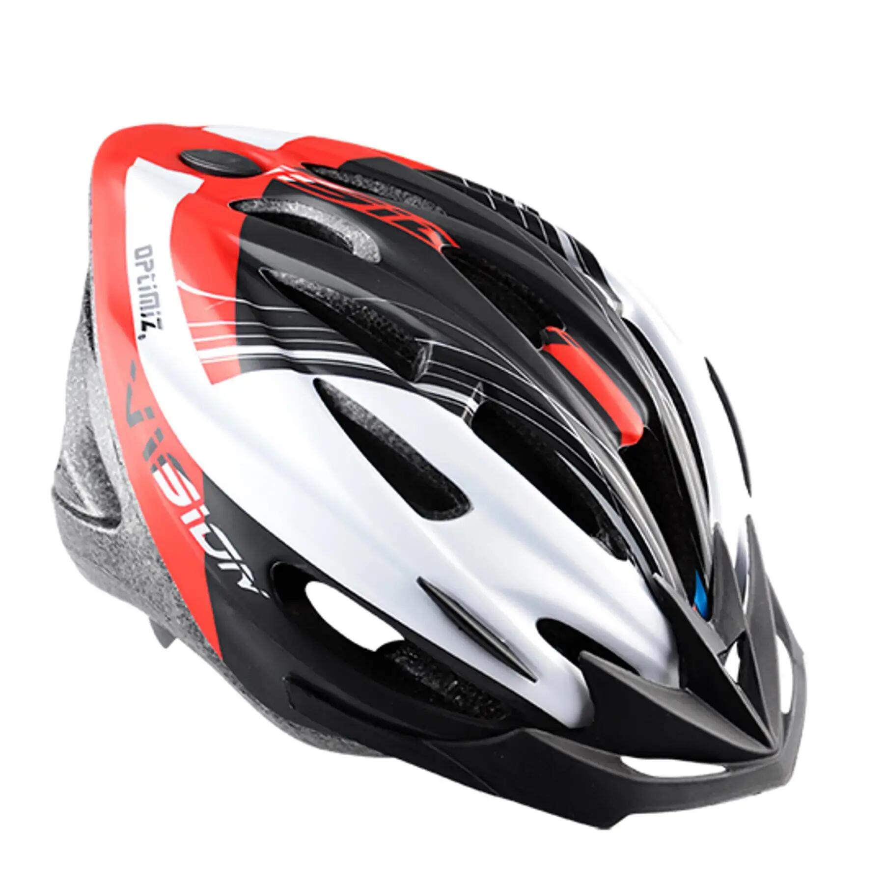 Capacete de bicicleta Optimiz - Vermelho Mate 3/7