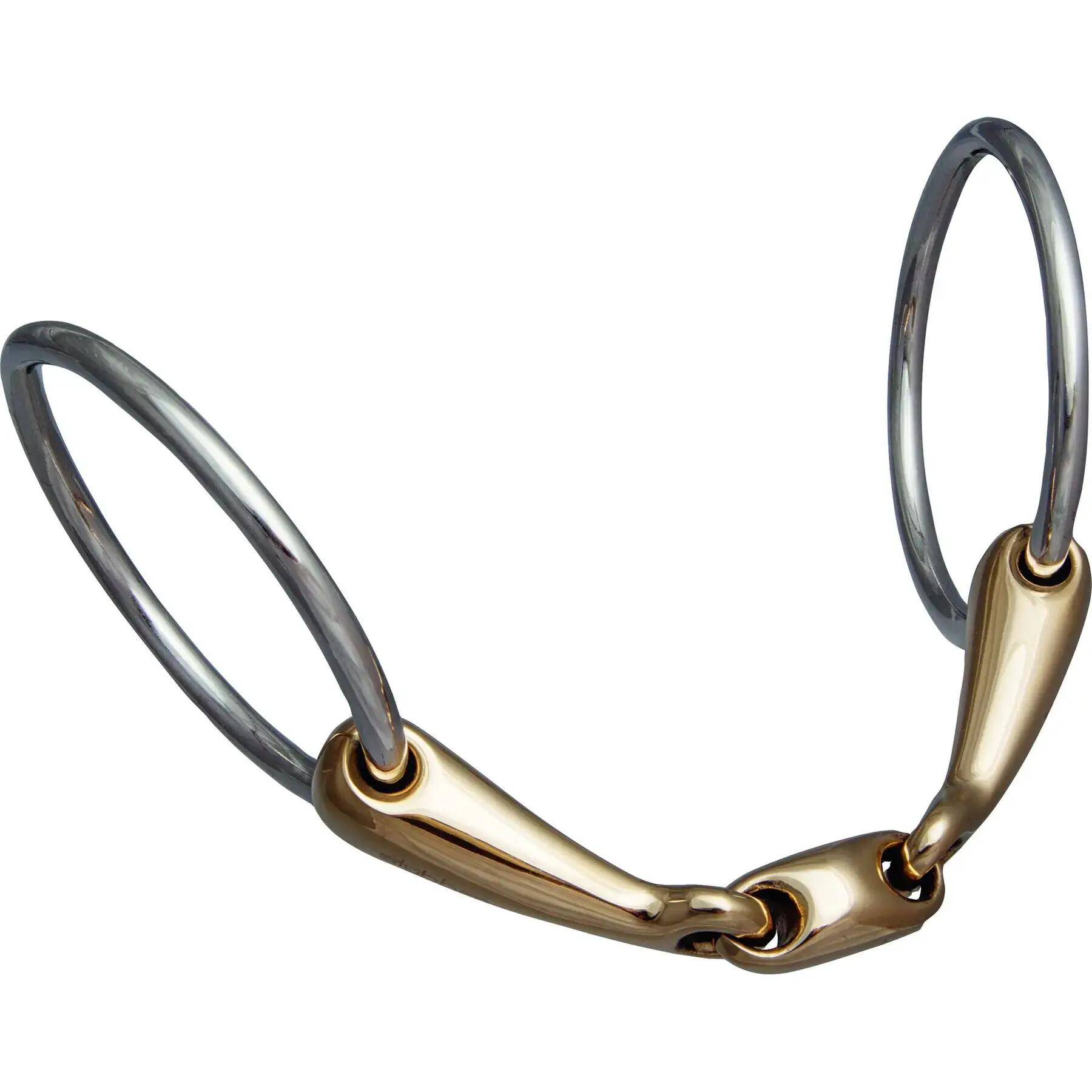 Mors a 2 anelli per cavallo in rame dolce Stübben 2222 2/2