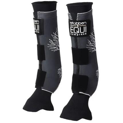 Guêtres postérieurs pour cheval avec chaussettes Stübben EQUI Compress