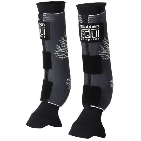 Guêtres postérieurs pour cheval avec chaussettes Stübben EQUI Compress
