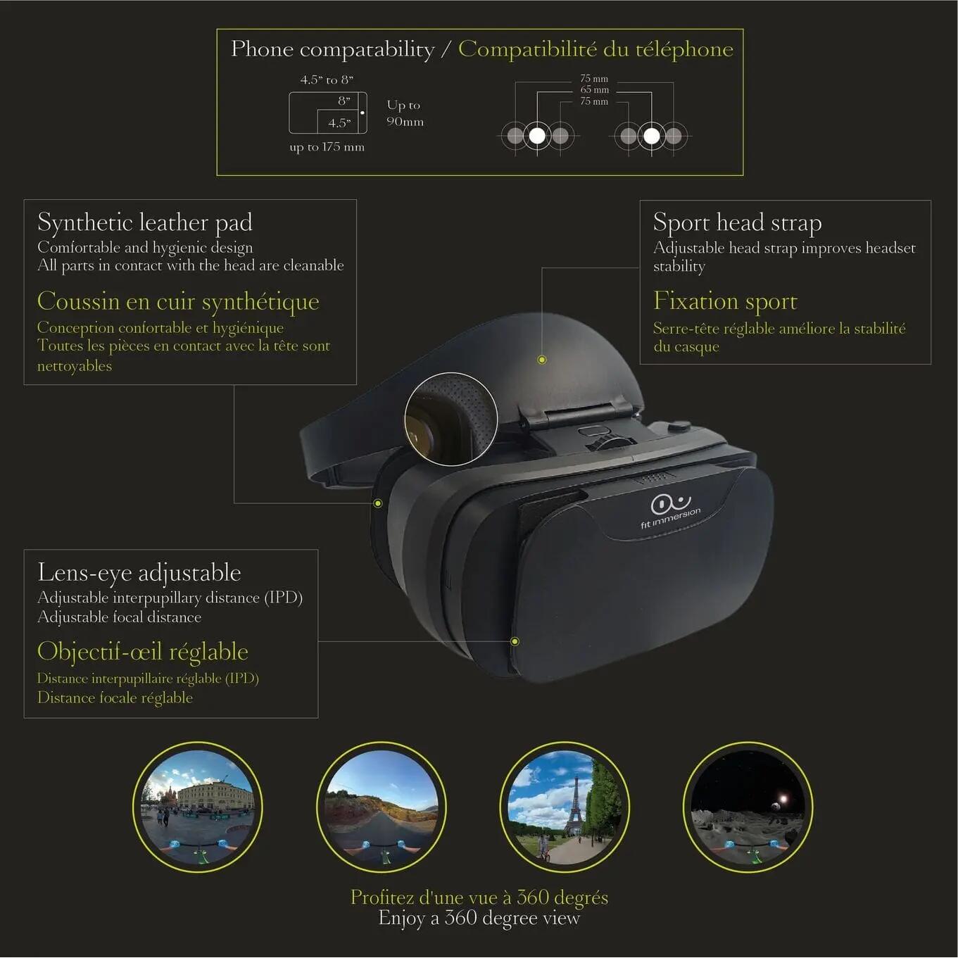 kit móvel de auscultadores vr Fit Immersion iOS 256 Go 6/7
