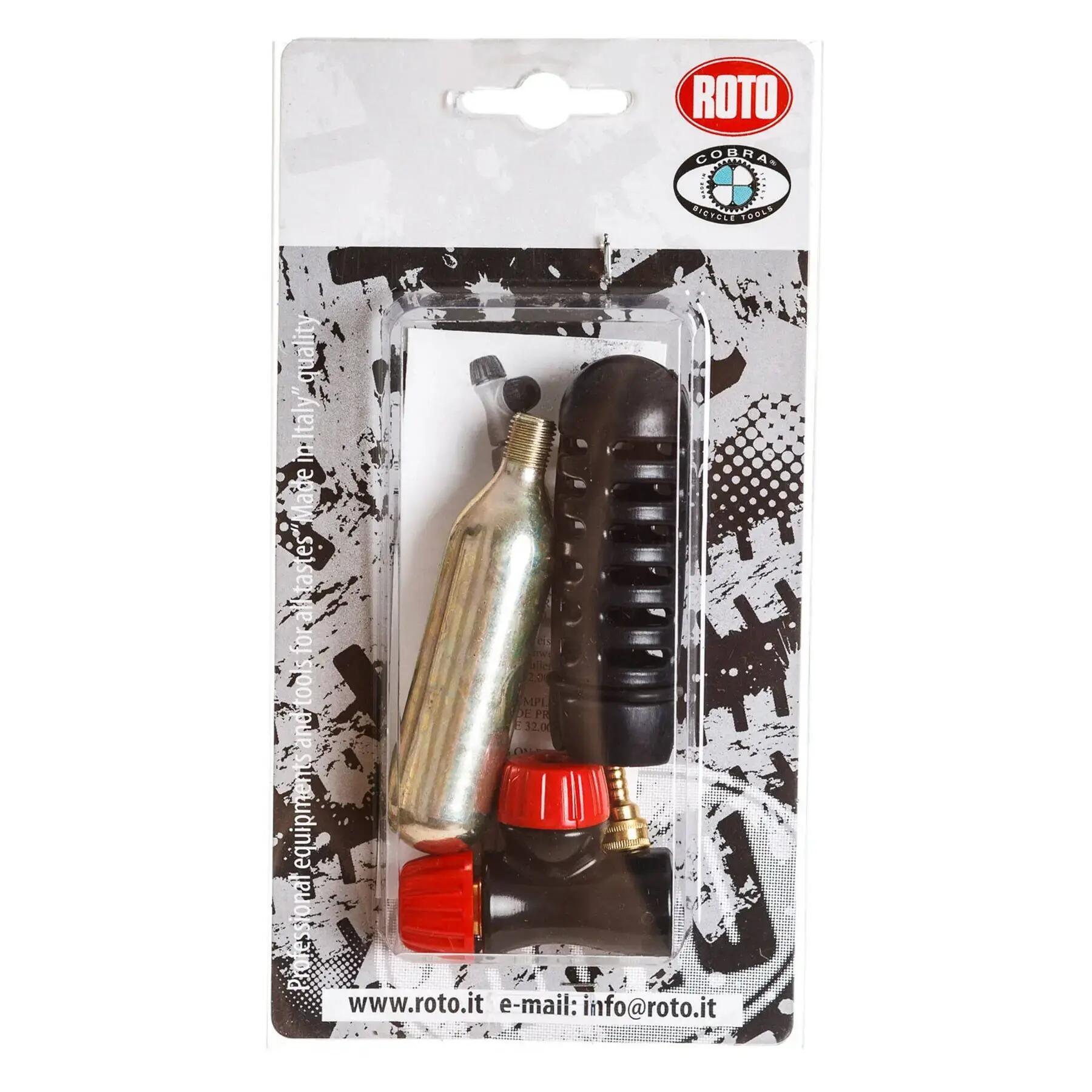 Set aus Druckminderer und Co2-Zylinderschutz Roto 1/1