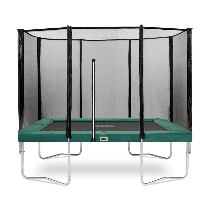 Trampoline - Combo - 305 x 214cm - Rechthoekig Groen