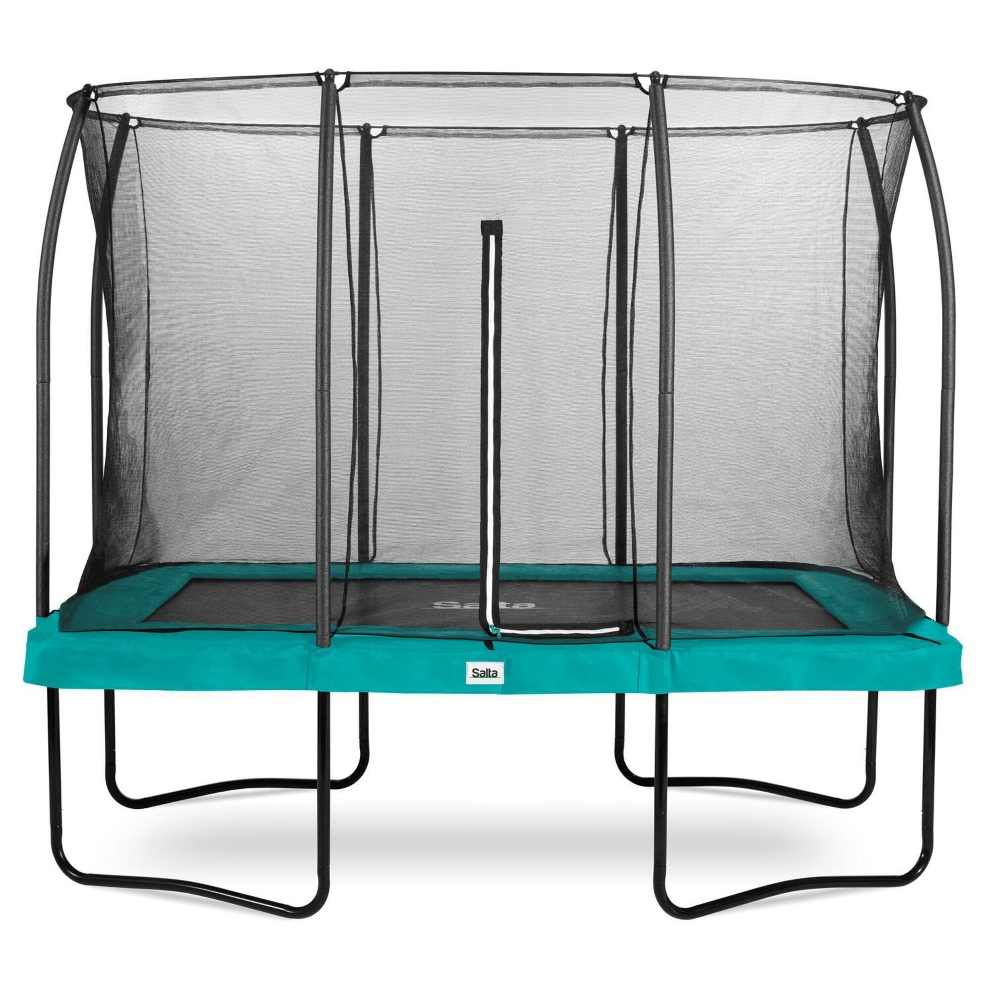 SALTA 10ft x 7ft Salta Green Rectangular Comfort Edition Trampoline