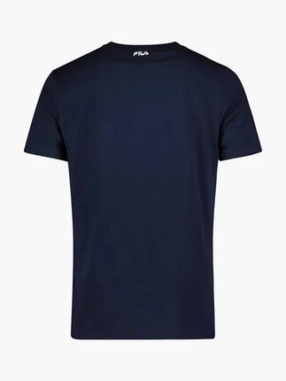 T-shirt - Casual - Homme - Coupe classique, graphique - Fila - Bleu/Blanc