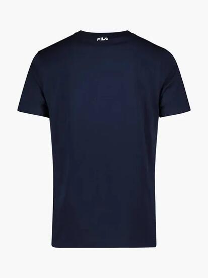 T-shirt - Casual - Homme - Coupe classique, graphique - Fila - Bleu/Blanc