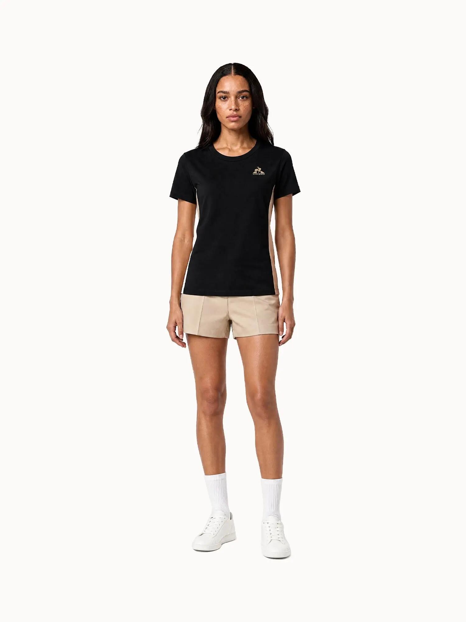T-shirt en jersey de coton avec bandes côtés contrastées NOEL 5/6