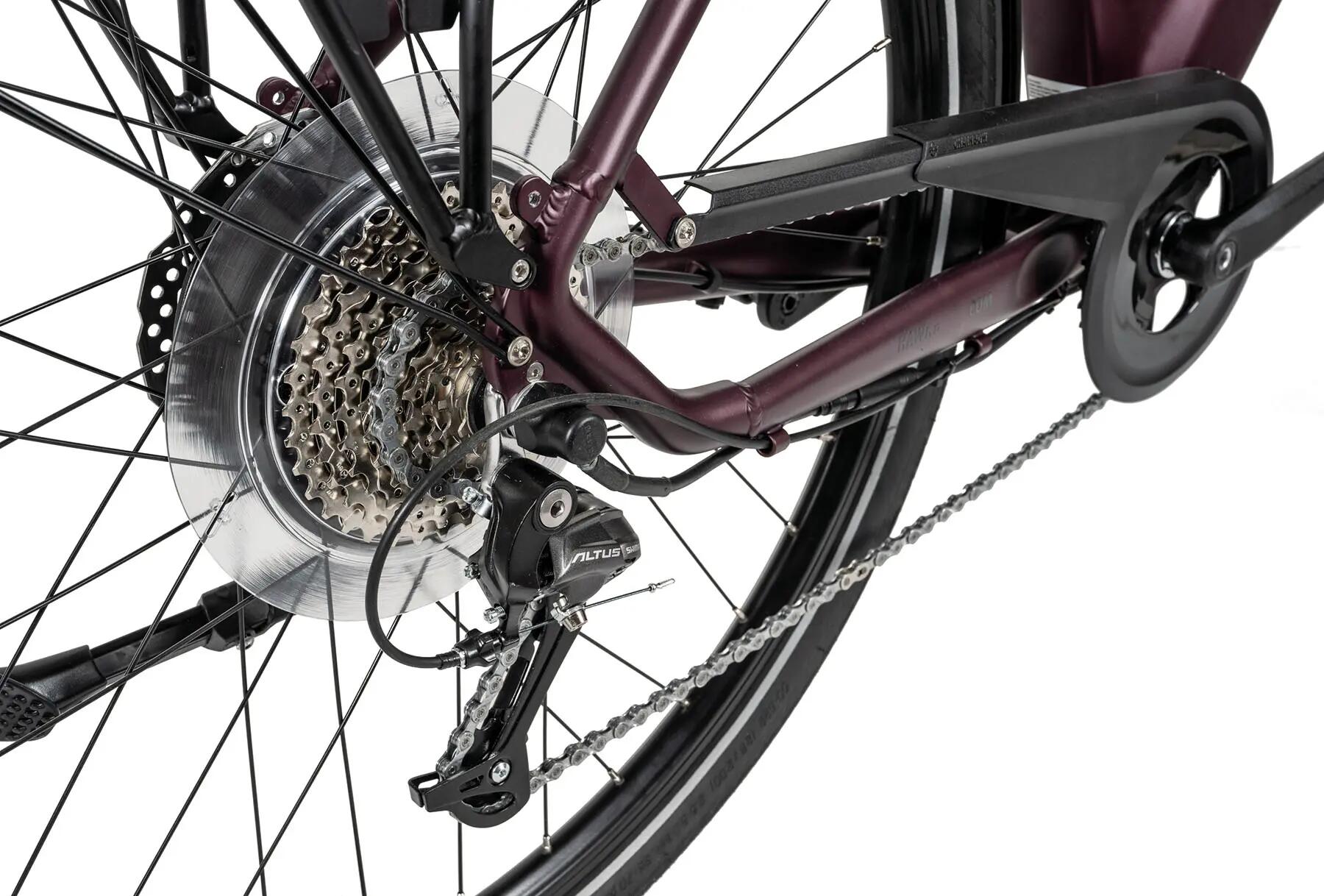 Hawk E-Bike E-Trekking Lady bordeaux 6/6