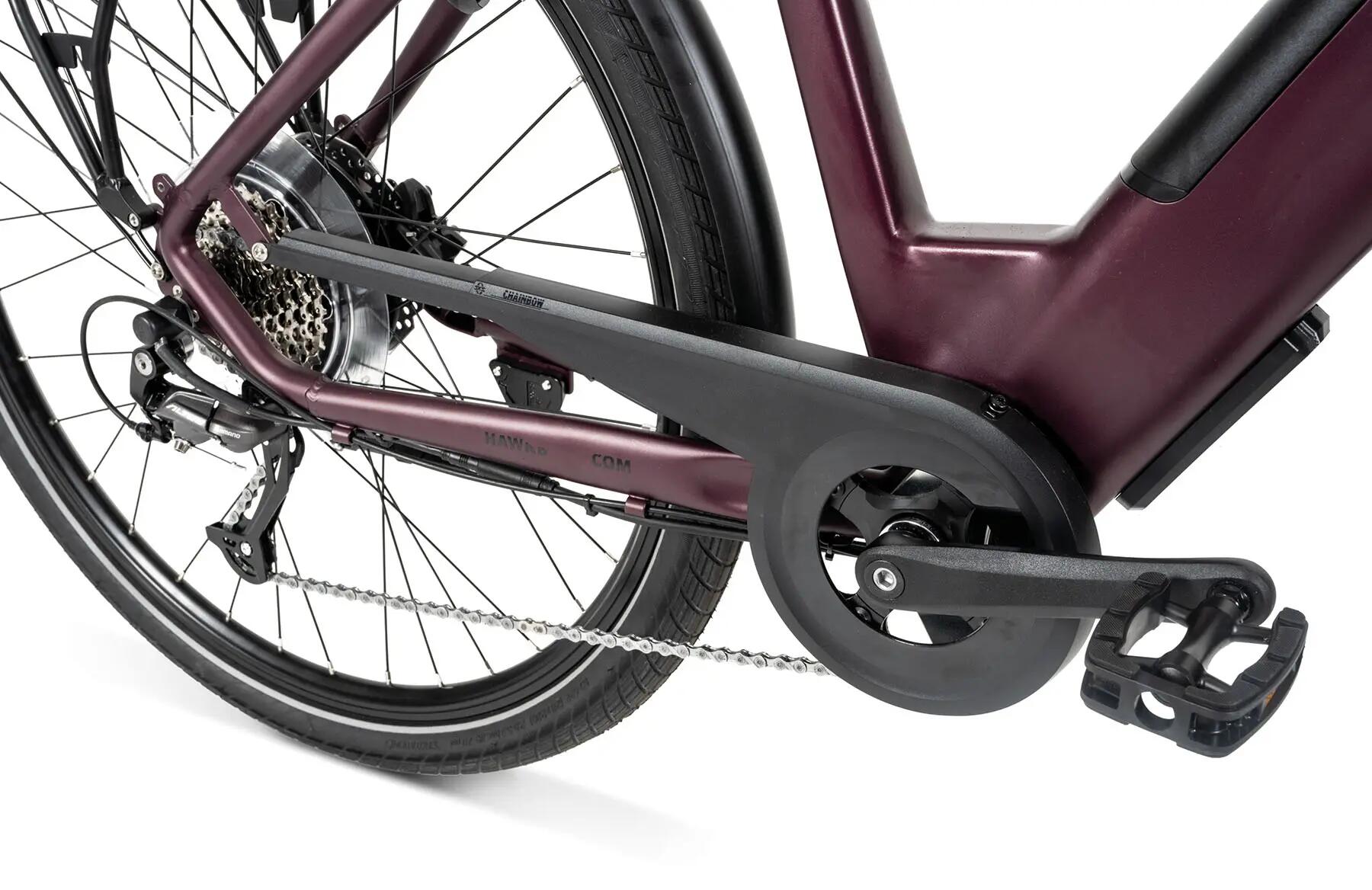 Hawk E-Bike E-Trekking Lady bordeaux 5/6