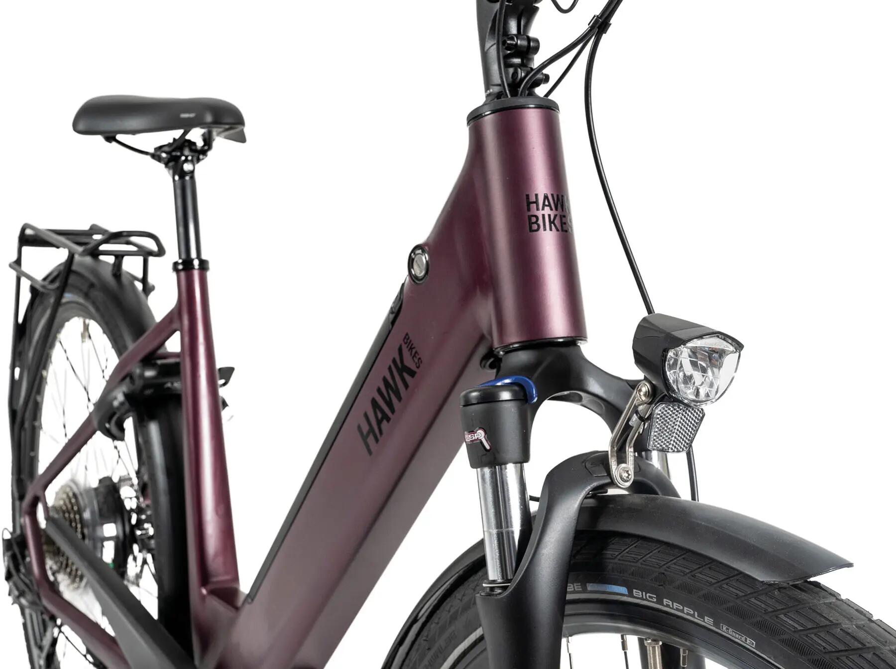 Hawk E-Bike E-Trekking Lady bordeaux 3/6